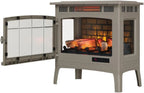 Freestanding Electric Fireplace Stove Heater with 3D Flame Effect for 1,000 Sq. Ft