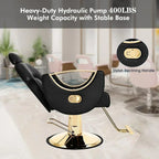 Artist Hand Salon Chair Reclining Barber Chair Oversized Hydraulic Pump Hair Salon Chair