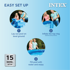 Intex 8 foot x 24 inch Easy Set Round Above Ground  Swimming Pool with Filter Pump, 28107EH