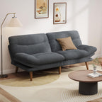 Convertible Futon Sofa Bed, 66 Inch Corduroy Futon Sofa Recliner Sofa Bed for Small Spaces, Playrooms or Offices