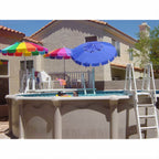 Vinyl Works Canada SLAW Slide Lock A Frame Above Ground Pool Ladder, White