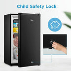 Upright Freezer Large Black 3.0 Cubic Feet