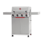 Monument Grills 4 Burner Propane Gas Grill ,Stainless Steel Outdoor Patio Barbecue Grill with Folding Shelves and Flip Rack, Mesa II 410BZ