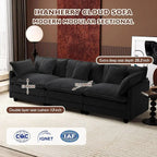 ihanherry 146-inch U-shaped modern sofa modular area cloud sofa