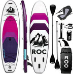 Roc Inflatable Stand Up Paddle Board 10' 6 with Premium SUP Paddle Board Accessories