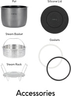 CHEF iQ Smart Pressure Cooker with WiFi and Built-in Scale - Easy-to-use 10-in-1 Multi-Cooker Rice Cooker, Slow Cooker, Instant Meal for Foodies