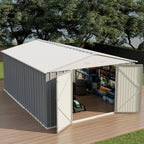 Devoko Outdoor Storage Shed 5 x 3 FT Lockable Metal Garden Steel Anti-Corrosion Storage House