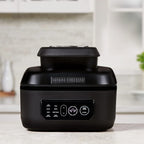 George Foreman Beyond Grill?7-in-1 Electric Indoor Grill with Air Fry Technology, MCAFD800D, Black, Large