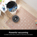 Voice Control Robot Vacuum with Matrix Clean Navigation, Home Mapping, 60-Day Capacity, XL Self-Empty Base for Homes with Pets, Carpet & Hard Floors, Cool Grey