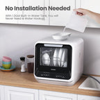 COMFEE' Portable Mini Dishwasher Countertop with 5L Built-in Water Tank