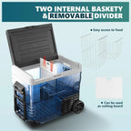 EUHOMY 12 Volt Refrigerator 53QT(50L) Electric Cooler Portable Freezer 12V/24V DC