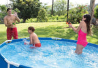 Intex 12 Ft x 30 Inches Metal Frame Set Above Ground Swimming Pool with Filter & Cover