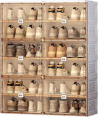 ANTBOX Portable Shoe Rack Organizer for Closet Entryway, Stackable Sneaker Storage
