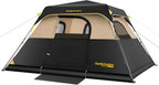 Portable camping tent for 4/6/8/10 people with instant cabin and rainproof and windproof