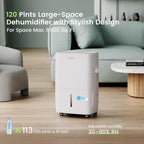 Waykar 2000 Sq Ft Dehumidifier for Home and Basements with Auto or Manual Drainage