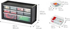 IRIS USA Screw Tool Organizer Small Parts Cabinet Chest Storage Drawers Organization Toolbox
