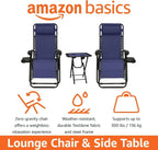 Amazon Basics Outdoor Patio Mesh Adjustable Zero Gravity Lounge Chair Recliners set of 2