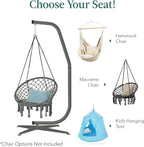 Best Choice Products Metal Hanging Hammock C-Stand for Chair Weather Resistant Finish