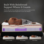 14 Inch Queen Hybrid Mattress, Cooling Gel Memory Foam & Zoned Pocket Coils, Pressure Relief, Motion Isolation, Breathable Bed in a Box, CertiPUR-US Certified