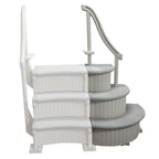 NEW Confer CCXIG2 Grey Curve 3-Step In Ground Swimming Pool Entry Steps Add On