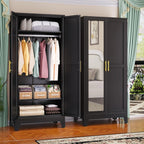 Steel Armoire Wardrobe Closet, 71 Metal Clothing Storage Cabinets
