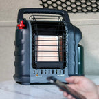Portable Propane Radiant Heater, 4,000-9,000 BTU, for campers, workshops, patios, and more