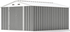 Patiowell 5x3 FT Outdoor Storage Shed Tool Shed with Sloping Roof and Lockable Door Metal Shed