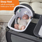Pamo Babe Baby Playpen - Heavy-duty steel frame provides a safe sleeping space and portable crib