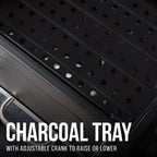 Expert Grill Charcoal Grill, 24 Inch Heavy Duty Charcoal Grill with Wheels, Black