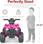 Best Choice Products 12V Kids Ride-On Electric ATV 4-Wheeler Quad Car Toy Bluetooth Audio