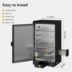 EAST OAK 30 Outdoor Electric Smoker Built-in meat probe smokes up to 6 times longer