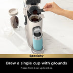 Ninja Pod & Grounds Single-Serve Coffee Maker 56-oz. Reservoir Stone PB051ST