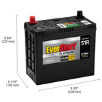 EverStart Platinum BOXED AGM Battery, Group Size 51R 12 Volt, 435 CCA