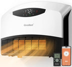 Wall mounted electric heater with WiFi and remote control, floor standing heater 1500W fast coverage for large rooms