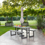 Lifetime 6-Foot Craftsman Outdoor Polyethylene Folding Picnic Table