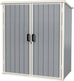 Aoxun Outdoor Storage Shed 5 x 3 ft. Resin Shed with Floor and Lockable Door