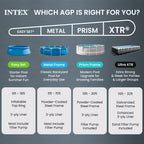 INTEX Ultra XTR 24' x 12' x 52 Above Ground Swimming Pool Set w/ Pump