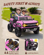 Kids Pink Ride-On Truck Battery Powered Electric Toy Car