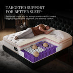 14 Inch Queen Hybrid Mattress, Cooling Gel Memory Foam & Zoned Pocket Coils, Pressure Relief, Motion Isolation, Breathable Bed in a Box, CertiPUR-US Certified