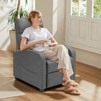 Sweet and crisp rocking chair 360 degree rotating recliner with sliding function