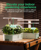 Hydroponic Planting System Kit App and WiFi Controlled Indoor Garden Full Spectrum Grow Light