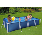 Bestway Steel Pro Rectangle Above Ground Pool Set, 12' x 6'7 x 26