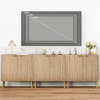 Free Standing Cabinet Black Wood for Living Room, Bedroom, Dining Room, Hallway, Entryway