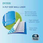 Intex 12 Ft x 30 Inches Metal Frame Set Above Ground Swimming Pool with Filter & Cover