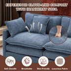 ihanherry 146-inch U-shaped modern sofa modular area cloud sofa