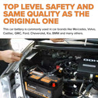 Anlibatt BCI Group 49 Battery, AGM 12 Volt Rechargeable Automotive Batteries for Car, H8 900CCA 95Ah 160RC Maintenance Free