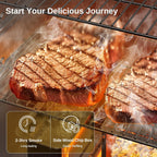 EAST OAK 30 Outdoor Electric Smoker Built-in meat probe smokes up to 6 times longer