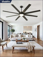 Ceiling Fan Indoor/Outdoor 8 Blades 65 inches