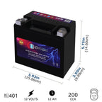 MM-H5 Start and Stop Car BCI Group Size 47 12V 60 AH, 100RC, 680 CCA Rechargeable AGM Car Battery
