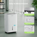 Waykar 2000 Sq Ft Dehumidifier for Home and Basements with Auto or Manual Drainage